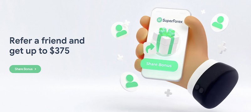 SuperForex Launches Refer a Friend Program: Earn Up to $1,125 in Bonus Funds